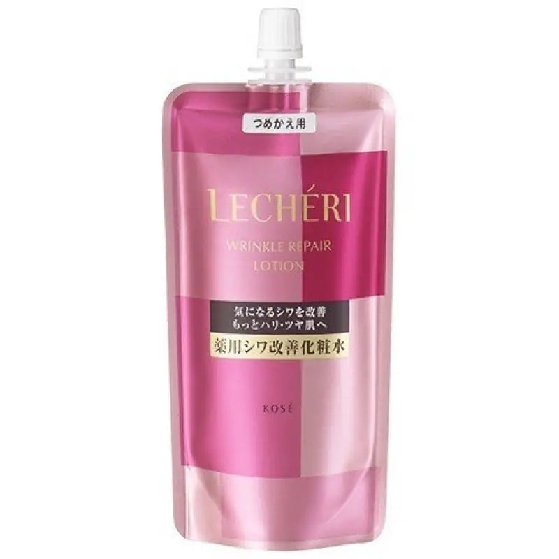 Kose Lecheri Wrinkle Repair Lotion Medicinal Relief Toner 150ml [refill] - Skincare