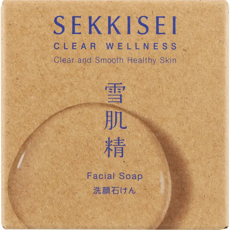 Kose Sekkisei Clear Wellness Facial Soap 100g - Japanese Moisturizing Foaming Skincare