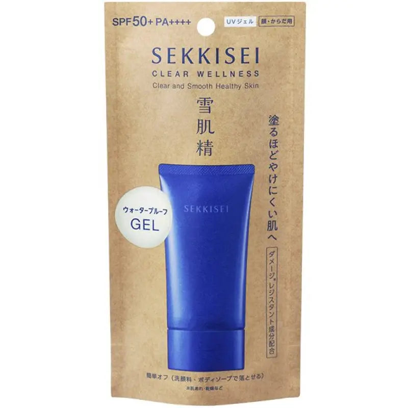 Kose Sekkisei Clear Wellness UV Defense Gel SPF50 + PA + + + + 70g - Sunscreen For Face And Body Skincare