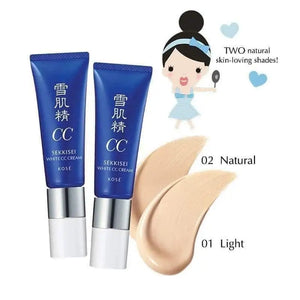 Kosé Sekkisei White Cc Cream SPF50 + PA + + + + Light Ochre 01 26ml - Made In Japan Skincare