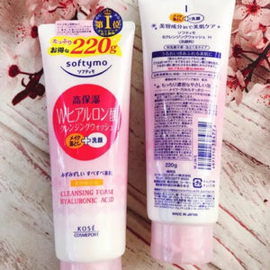 Kose Softymo Facial Cleansing Foam HA 150g - Buy Japanese Cleansers Online Skincare