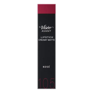 Kose Visee Avant Lipstick Creamy Mat 105 The Rose 3.5g - Japanese Matte Makeup