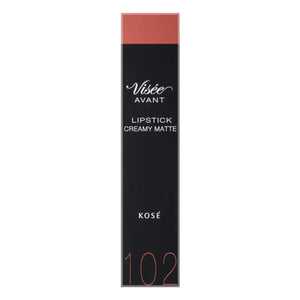 Kose Visee Avant Lipstick Creamy Matte 102 Apricot - Made In Japan Makeup