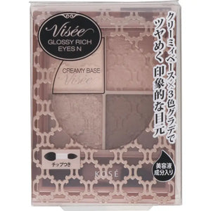 Kosé Visee Glossy Rich Eyes Creamy Base BR - 5 Cocoa Brown System 4.5g - Japan Eyeshadow Makeup