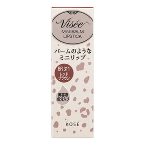 Kose Visee Riche Mini Balm Br311 Red Brown 2.1g - Japanese Moisturizing Lipstick Brands Makeup