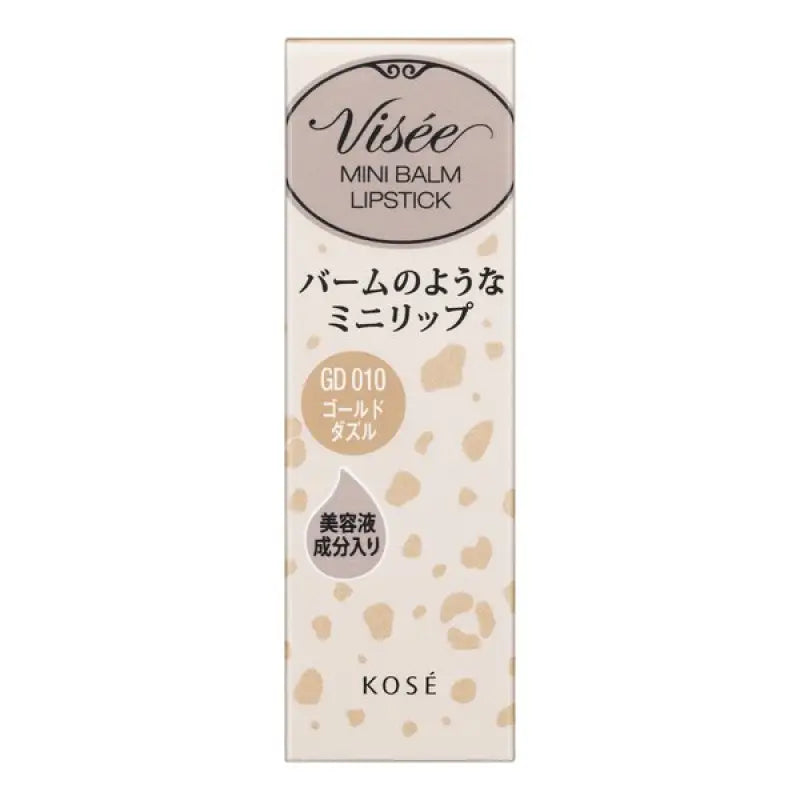 Kose Visee Riche Mini Balm Gd010 Gold Dazzle 2.1g - Japanese Tint - Type Lipsticks Makeup