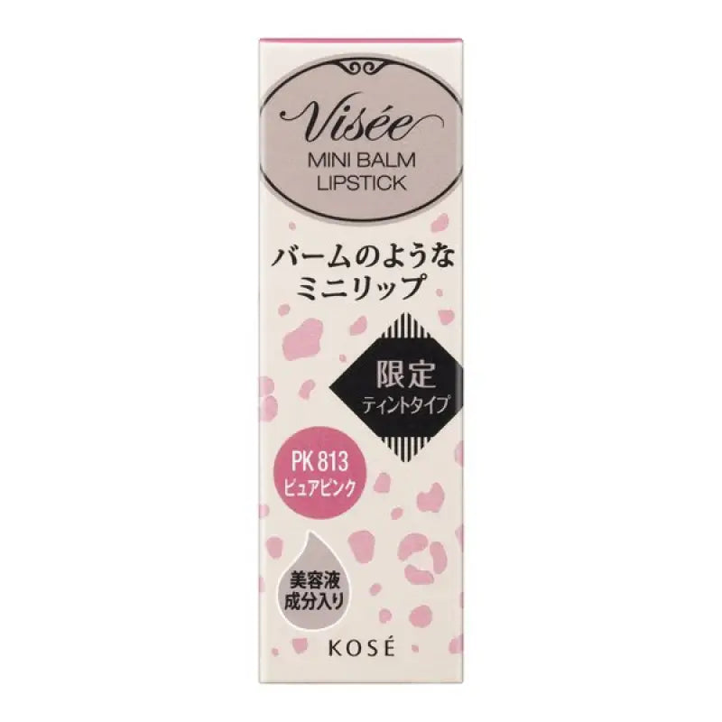 Kose Visee Riche Mini Balm Pk813 Pure Pink 2.1g - Japanese Tint - Type Lipsticks Makeup