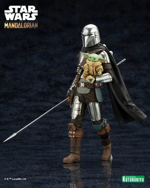 KOTOBUKIYA Artfx + Mandalorian & Grogu With Beskar Staff 1/10 Figure Star Wars: