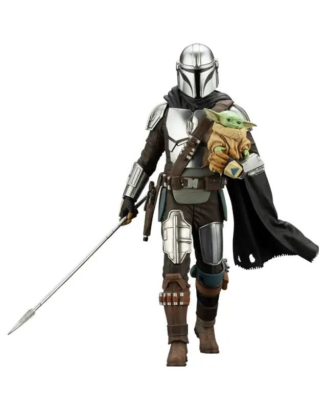 KOTOBUKIYA Artfx + Mandalorian & Grogu With Beskar Staff 1/10 Figure Star Wars: