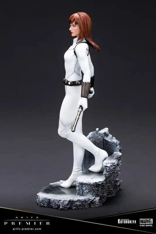 KOTOBUKIYA Artfx Premier Black Widow White Costume Edition 1/10 Easy Assembly Kit Figure Marvel Universe