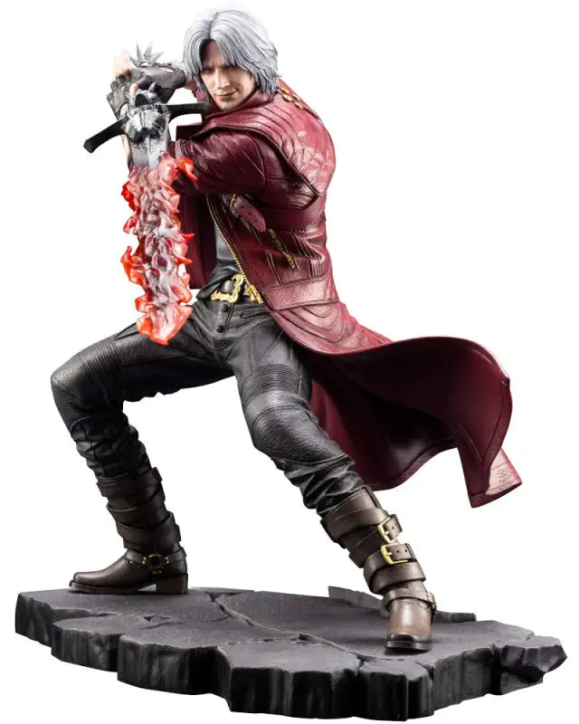 Kotobukiya Japan Artfx J Dante 1/8 Pvc Figure From Devil May Cry 5 - Painted & Complete