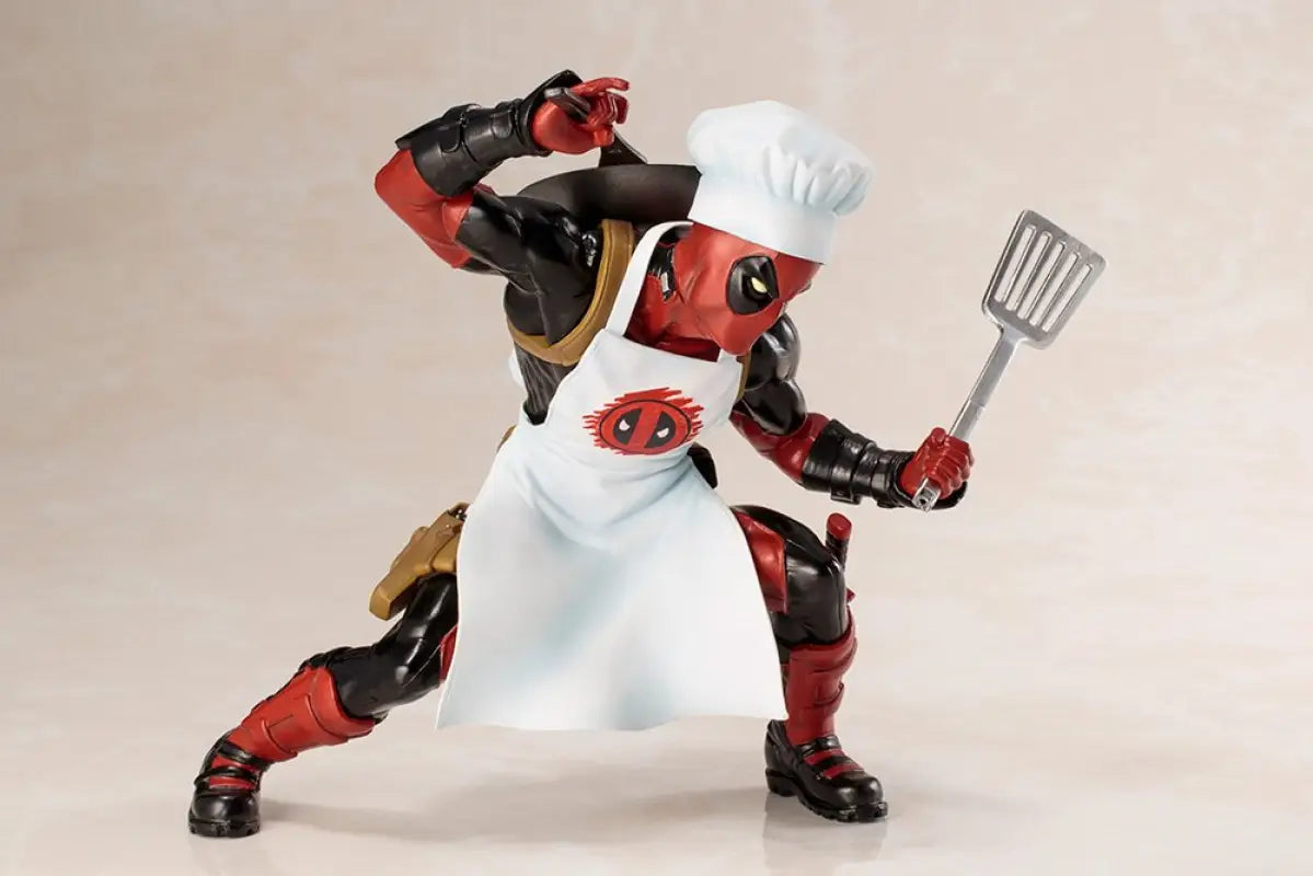 KOTOBUKIYA Mk252 Artfx + Marvel Universe Cooking Deadpool 1/10 Scale Figure