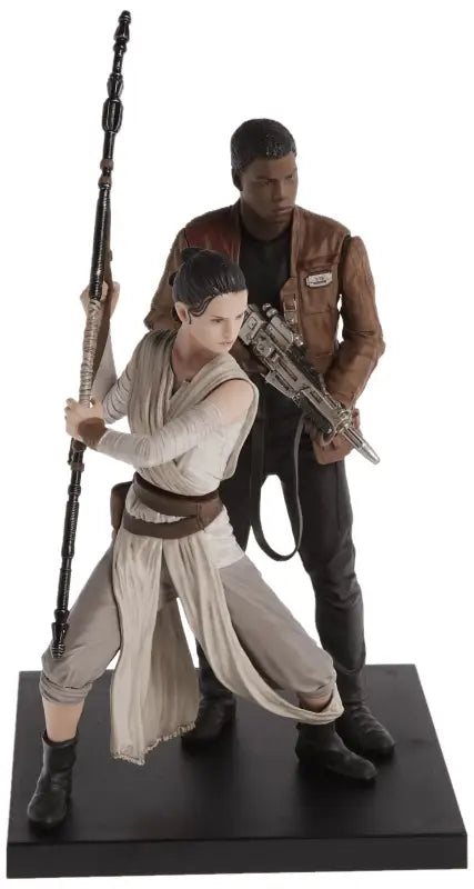 KOTOBUKIYA Sw121 Artfx + Star Wars Rey & Finn Set Of 2 1/10 Scale Figure