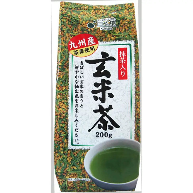 Kunitaro Brown Rice Tea With Matcha 200g - High Quality Food and Beverages