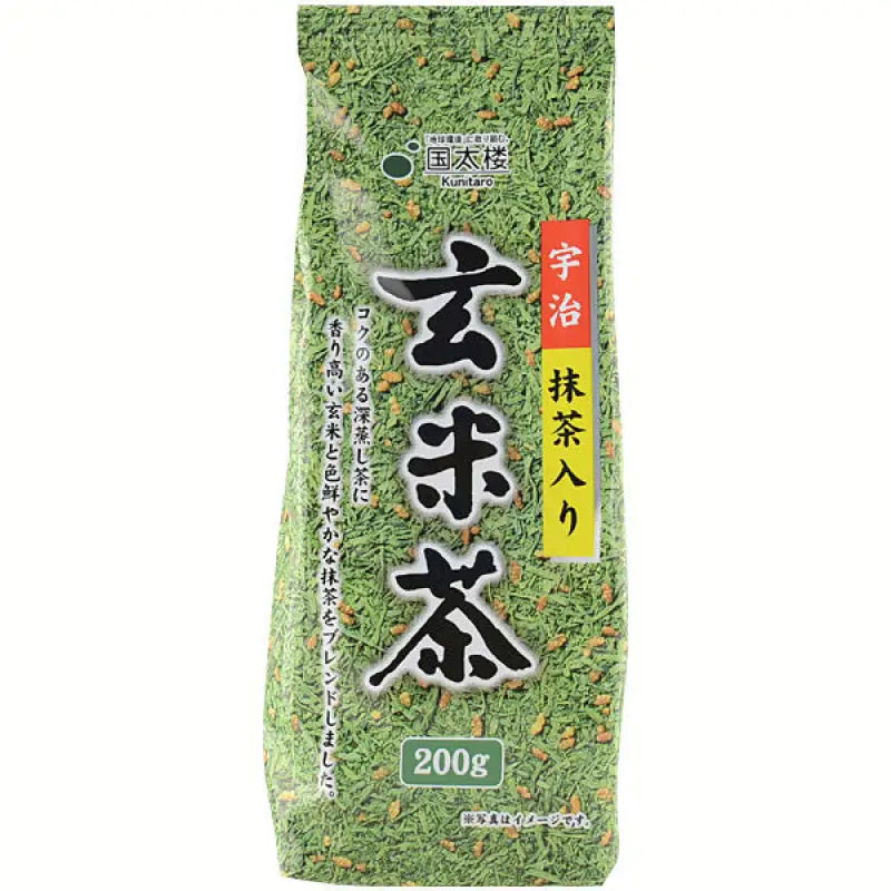Kunitaro Genmaicha With N - Uji Matcha Tea Bag 200g - Green And Brown Rice From Japan Food Beverages