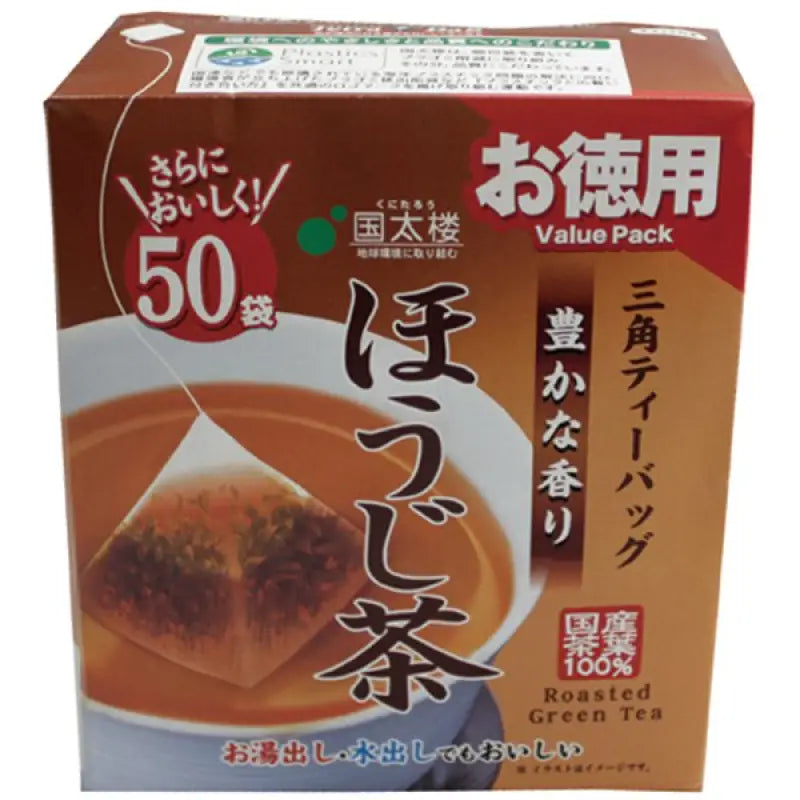 Kunitaro Value-Rich Roasted Green Tea Triangle Bag 50 Bags - From Japan Food and Beverages