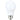 Close-up of Iris Ohyama LDA7L-G-6T62P LED Bulb, Standard Size, featuring a durable glass cover for steady light.
