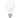 Close-up of Iris Ohyama LDA7L-G-6T62P LED Bulb, Standard Size, featuring a durable glass cover for steady light.