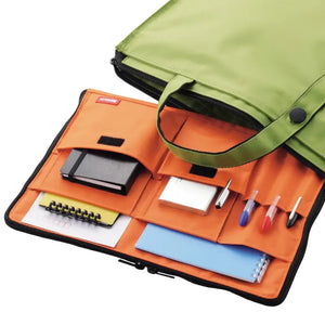 Lihit Lab A7554 - 4 Bag In Inner A4 Orange | Made Japan