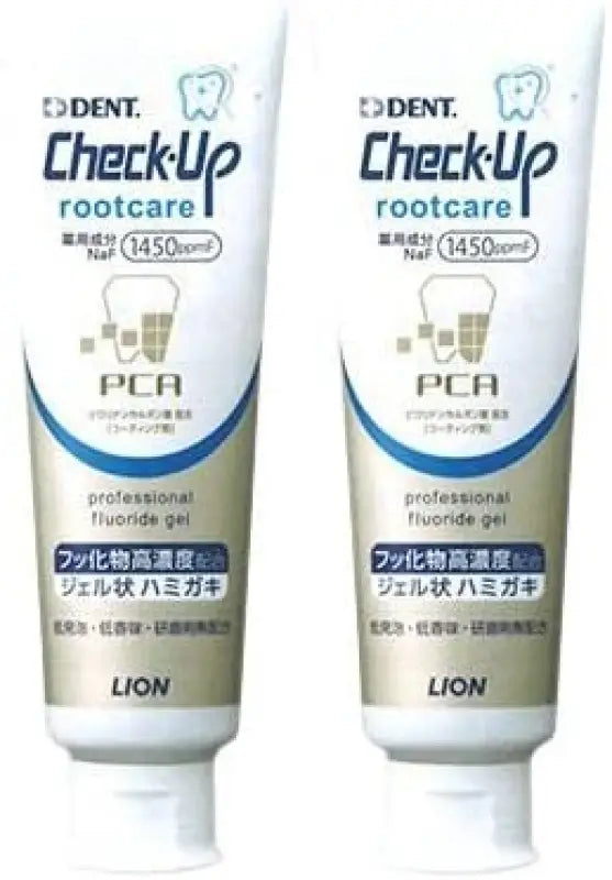 Lion DENT Check Up Route Care (90 g) (1450 ppm) (2 Pack) - Adult Toothpaste