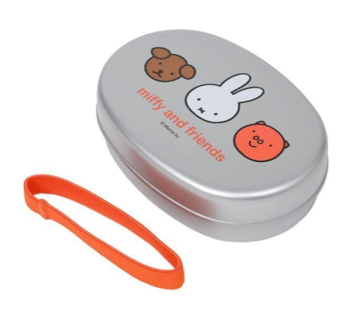 360ml Kutsuwa Miffy bento box with aluminum build, offering compact lunch storage for Miffy fans