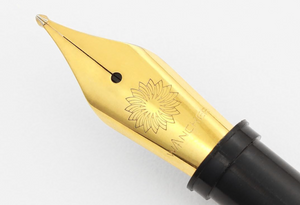 WANCHER DREAM PEN Makoto Ebonite Marble Brown Marble Brown Cigar Shape Fountain Pen (KEIRYU Nib Stream Stainless Steel Gold Plated) - YOYO JAPAN