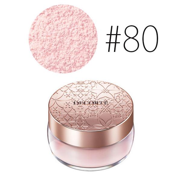 20g Cosme Decorte Face Powder 80 Glow Pink, blurring pores, designed for daily radiance