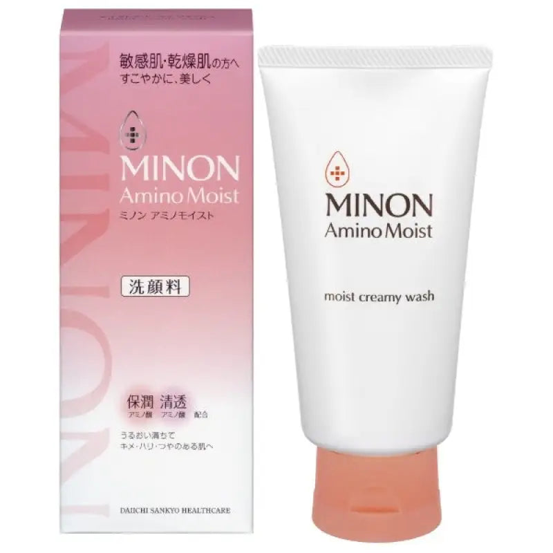 Mandom Minon Amino Moist Creamy Wash 100g - Japanese Moisturizing Face Skincare