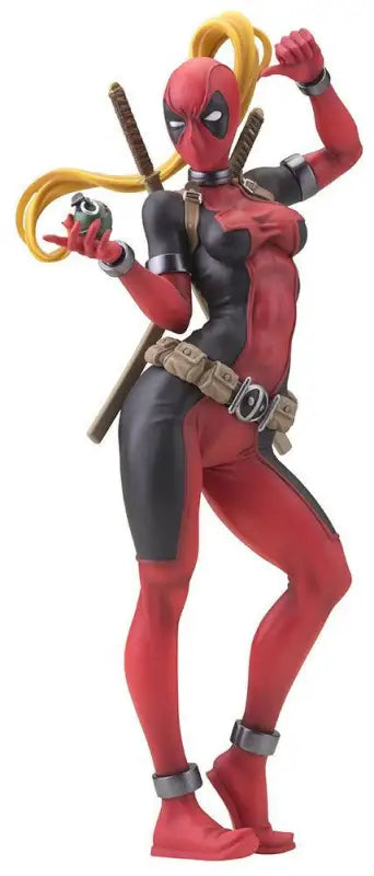Marvel Bishoujo Lady Deadpool 1/7 Pvc Figure Kotobukiya Japan - Scale