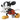 MEDICOM Vcd - 223 Mickey Mouse Hardrock Version Vinyl Figure