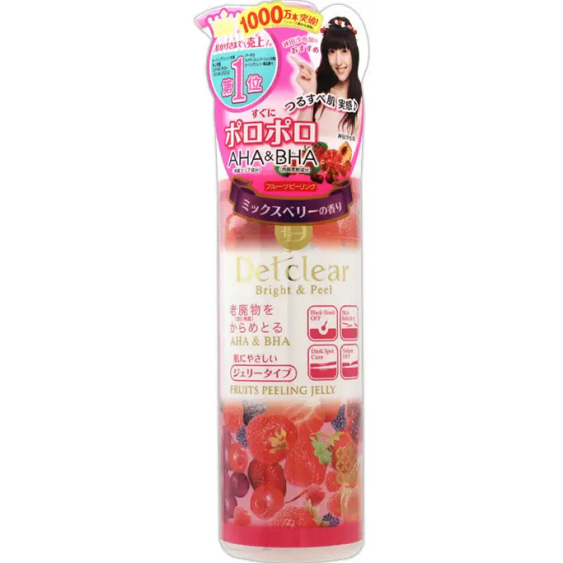 Meishoku Det Clear Bright & Peel Peeling Jelly Mixed Berry 180ml - Japan Gel Skincare