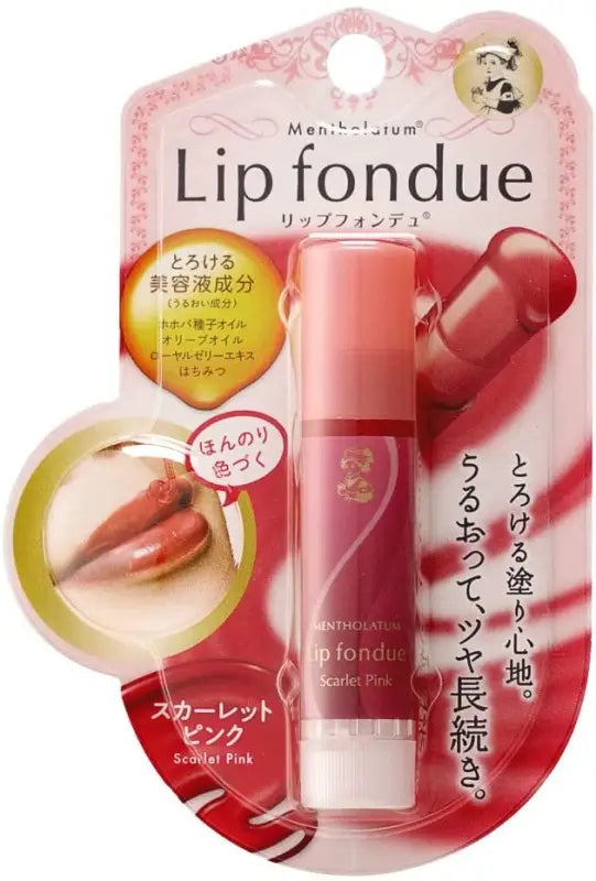 Mentholatum Lip Fondue 4.2g Scarlet Pink - Skincare