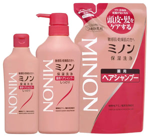 Minon Shampoo Moisture Refill 380ml - Japanese Moisturizing Haircare Products