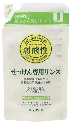 Miyoshi Japan Additive - Free Soap Exclusive Rinse Refill 300Ml