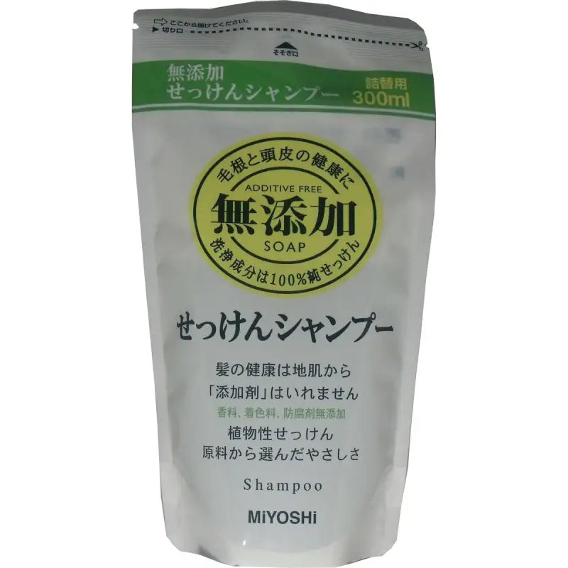 Miyoshi Soap Japan Additive - Free Shampoo Refill 300Ml Bulk Purchase X5