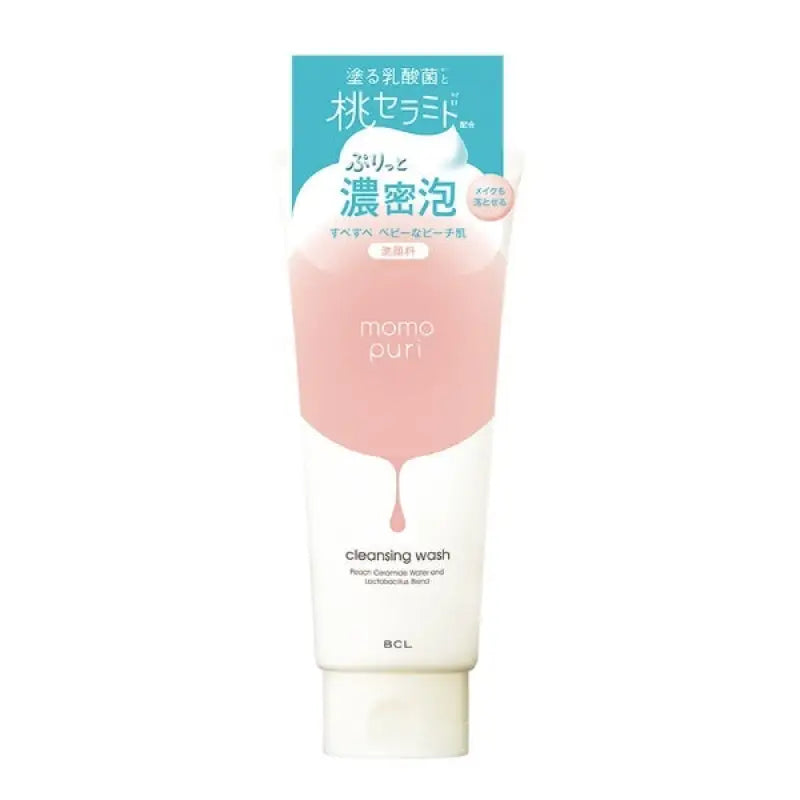 Momopuri Moist Cleansing Wash 150g - Peach Scent Moisturizing Facial Cleanser Skincare