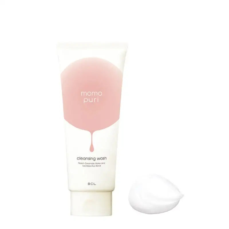 Momopuri Moist Cleansing Wash 150g - Peach Scent Moisturizing Facial Cleanser Skincare