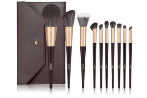 MSQ Makeup Brushes Set of 10 with Makeup Pouch