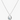 Minwhee Eternal Silver Drop Necklace, elegant silver pendant necklace ideal for everyday fashion styling