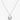 Minwhee Eternal Silver Drop Necklace, elegant silver pendant necklace ideal for everyday fashion styling