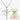 Sears Cross Heart Diamond Birthstone Necklace Sterling Silver gift set with teddy bear ideal for special occasions