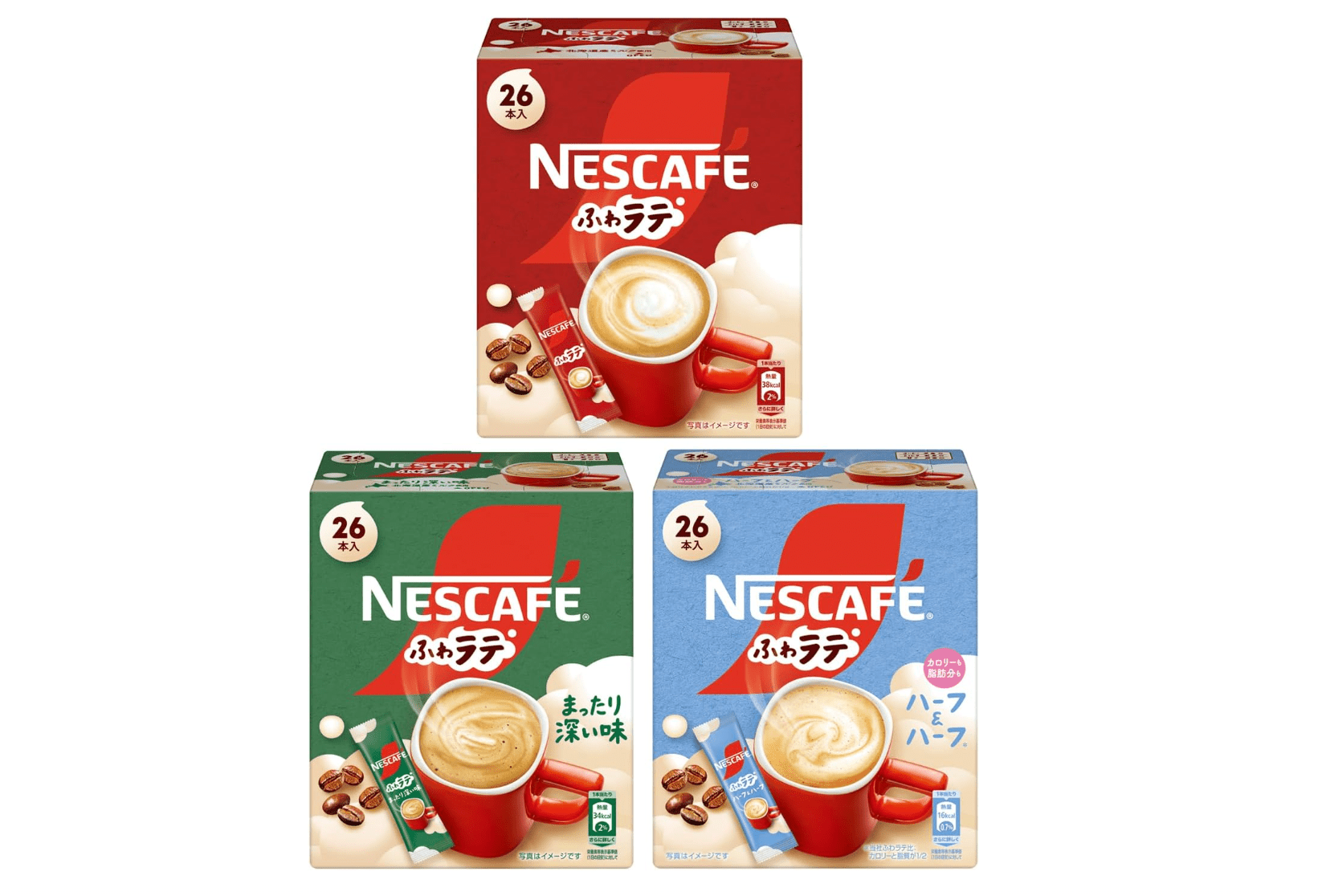 Nescafé Stick Excella Fluffy Latte 3 - Flavor Assortment