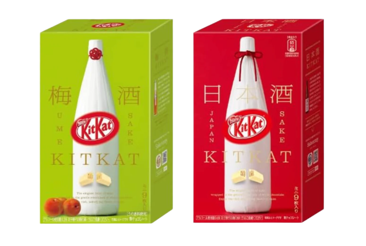 Kit Kat Sake, Manju Fountain, Plum Wine, Crane Plum, 9 Each