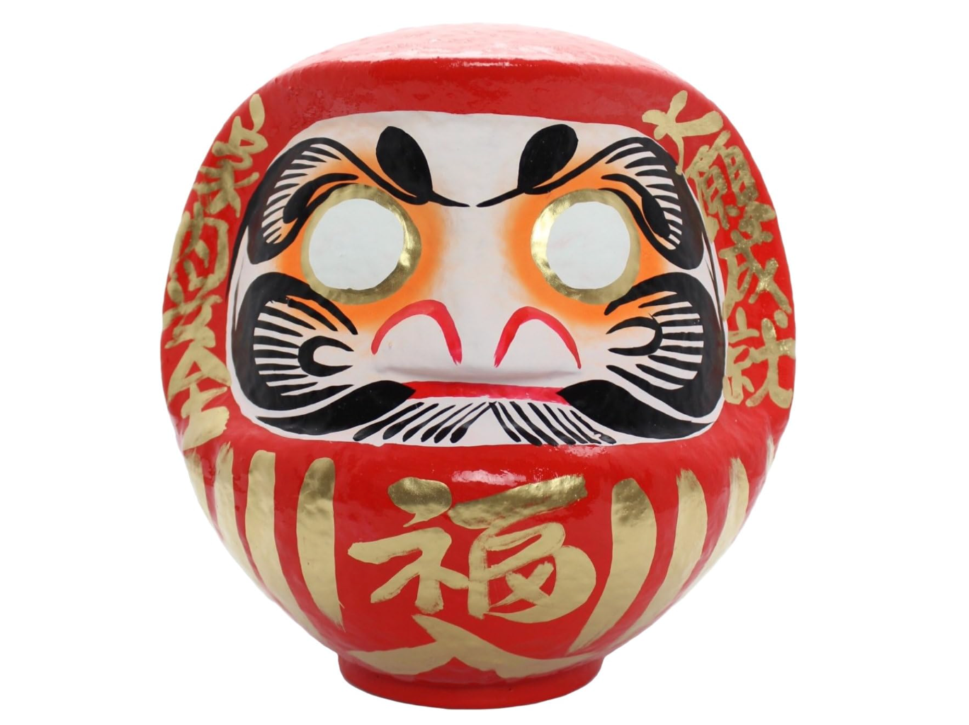 Takasaki Daruma, Fuku Daruma No. 8, Red, (25 x 21 x 26 cm) DARUMA-FUKU8