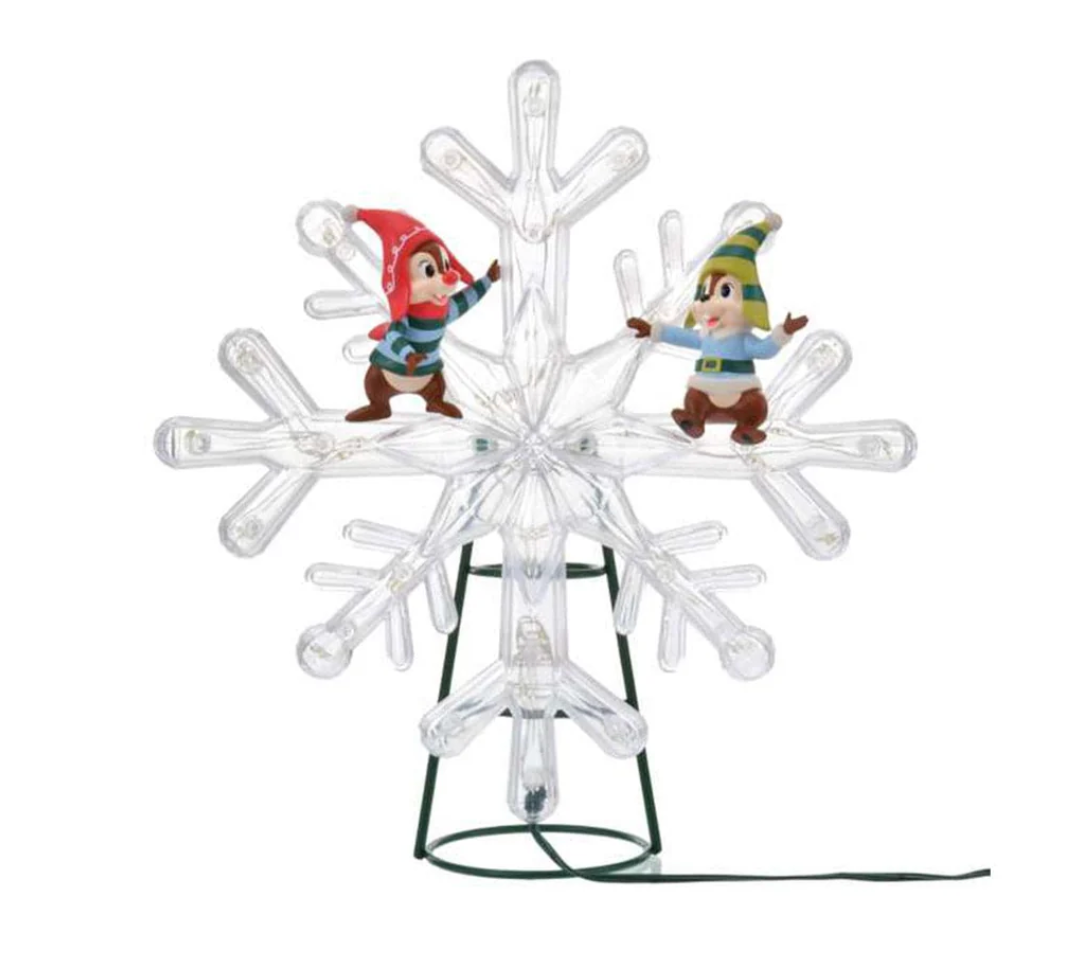 Disney Christmas Chip & Dale Tree Topper Regular