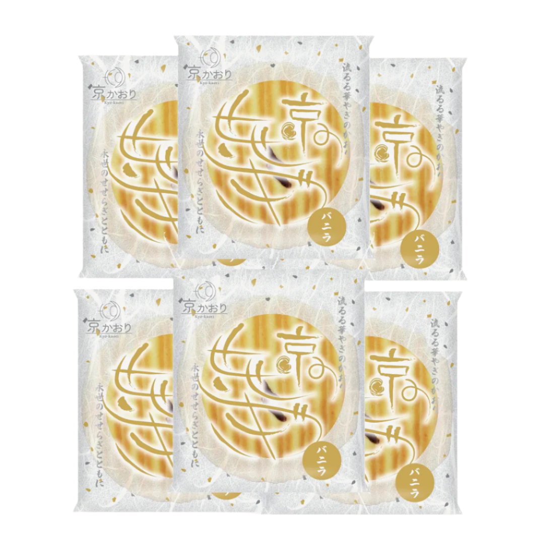 Kyo Kaori Vanilla Cream Zig Zag Sandwich Cookie (Pack of 6)