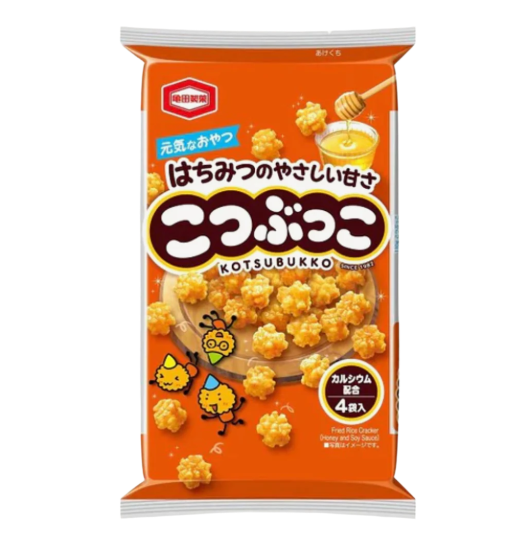 Kameda Kotsubukko Sweet Honey Fried Rice Crackers 110g (Pack of 3)