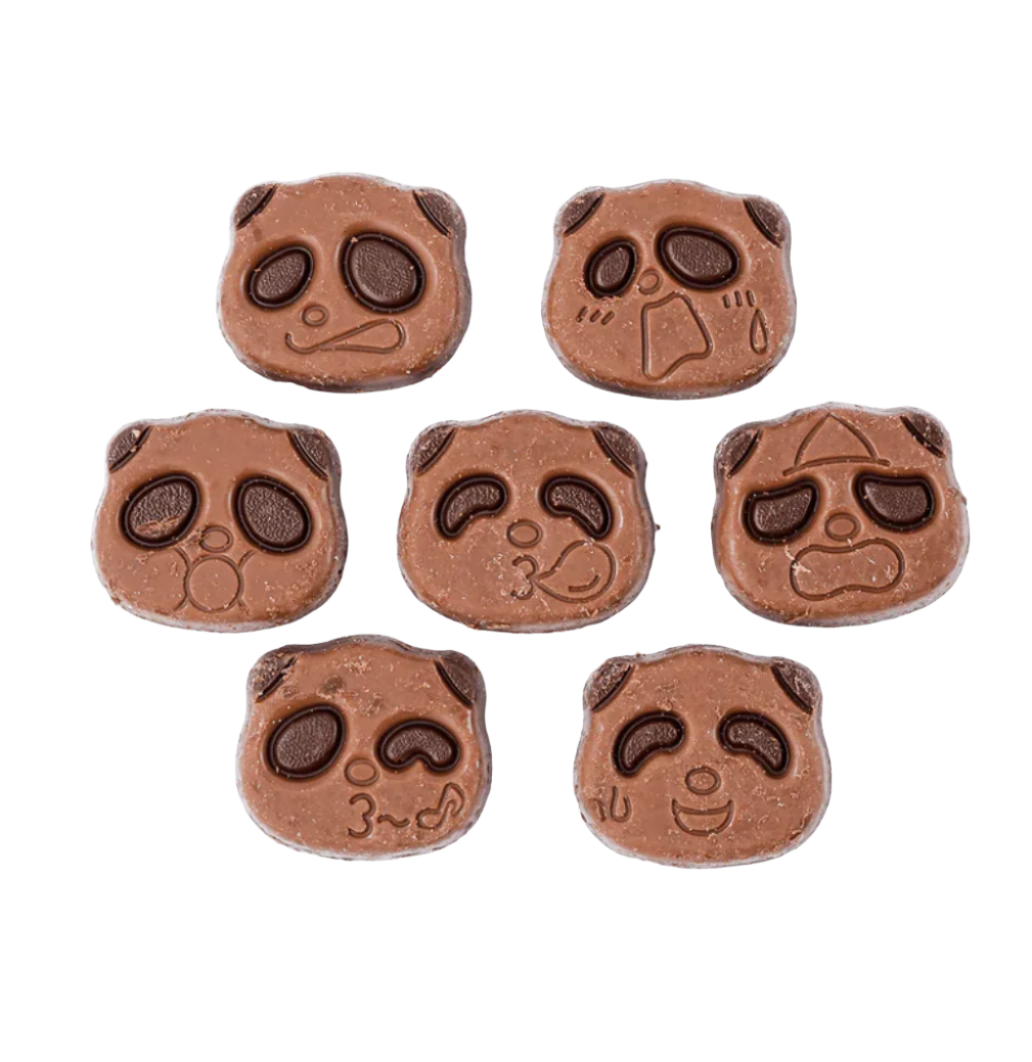 Kabaya Sakusaku Panda Milk & Dark Chocolate Cookies 47g (Pack of 3)