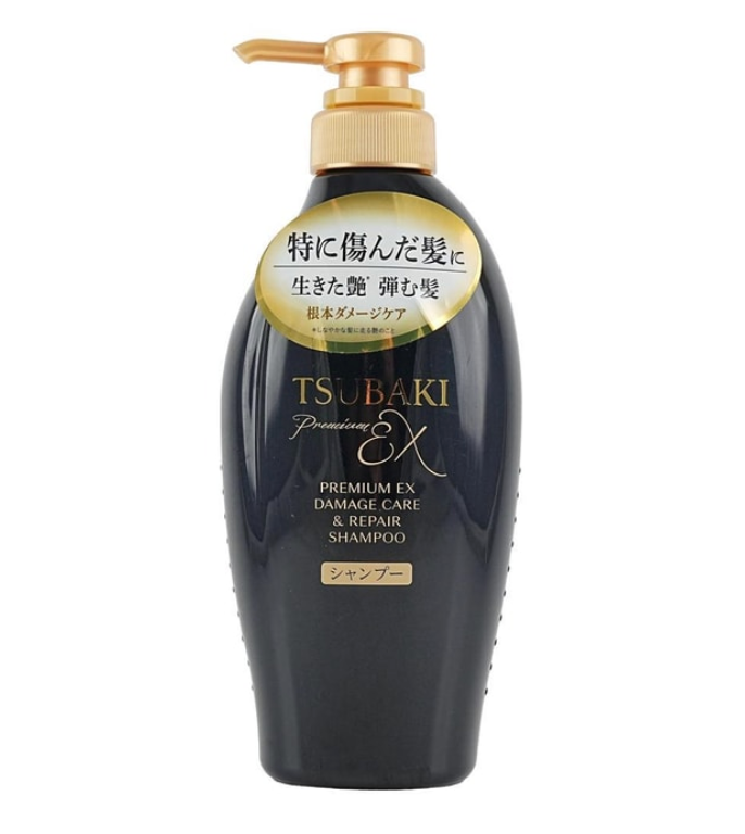 TSUBAKI Black Camellia Luxury Black Ion Repair Strong EX Shampoo&Conditioner 15