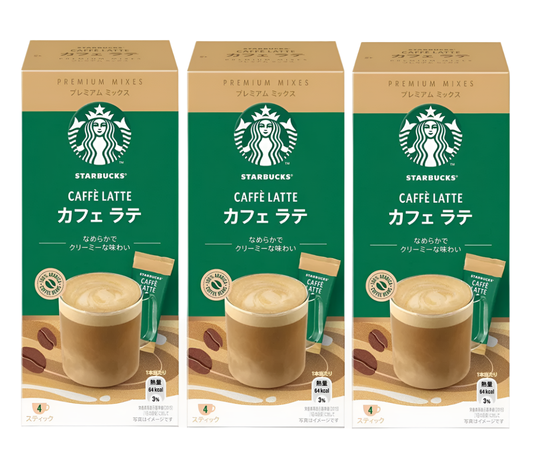 Starbucks Creamy Cafe Latte Premium Mixes (Pack of 3)